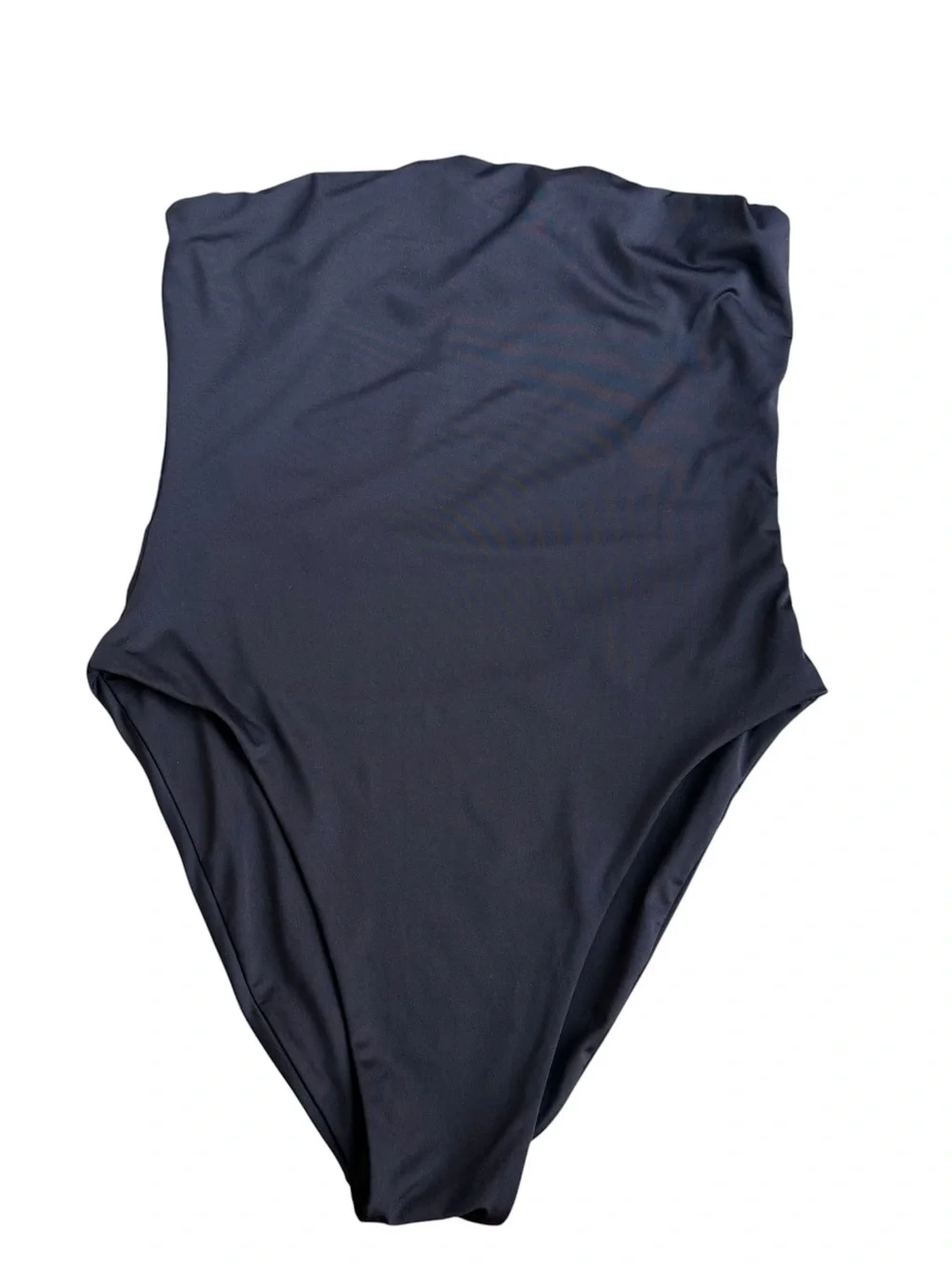 Free People x Toast signature tube one piece swimsuit size large solid black